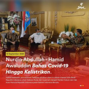 Hamid Awaludin dan Gubernur Sulsel Nurdin Abdullah Bahas Penanganan Covid-19 Hingga Listrik