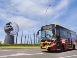Luncurkan Bus Trans Mamminasata, Plt Gubernur Yakin Bus Ini Akan Aktif
